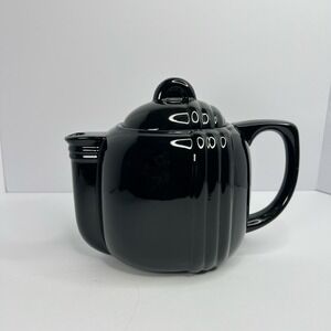 Vintage Art Deco Style Black Teapot Witchy Whimsigoth Gothabilly Dark Academia